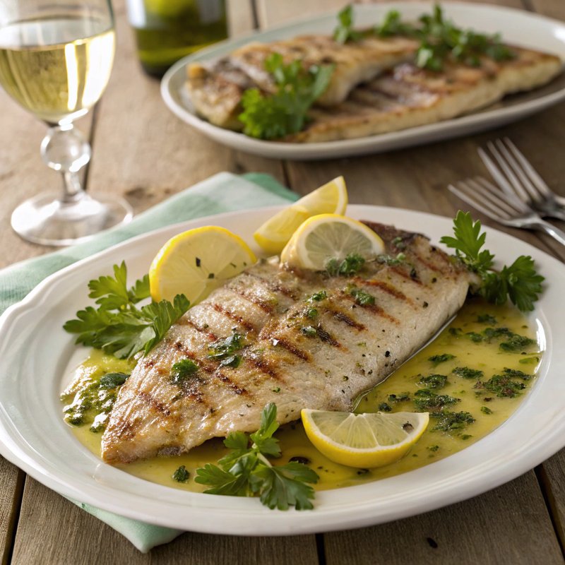 Grilled Snapper with Garlic Herb Marinade