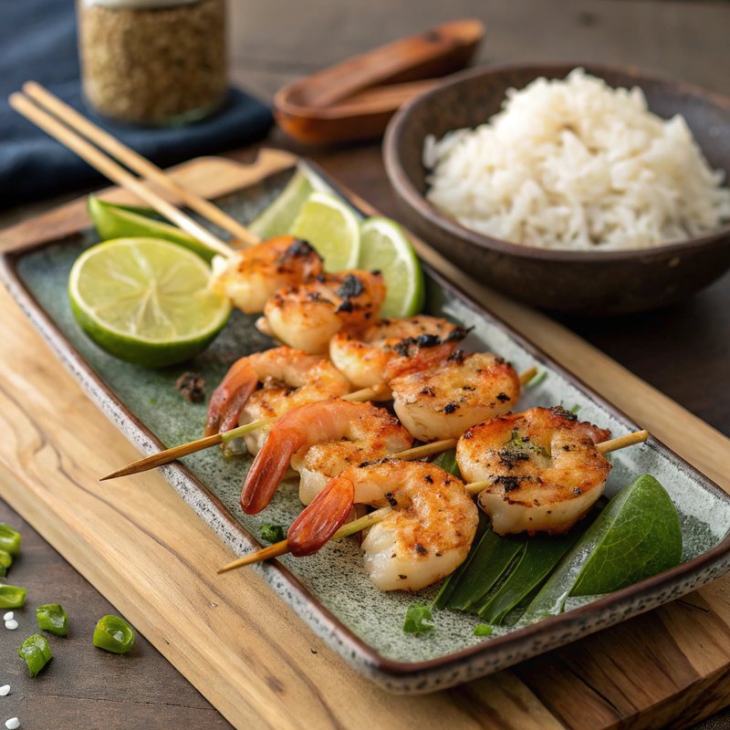 Vietnamese Grilled Shrimp Skewers