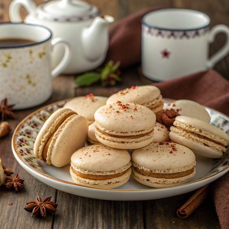 Spiced Chai Macarons