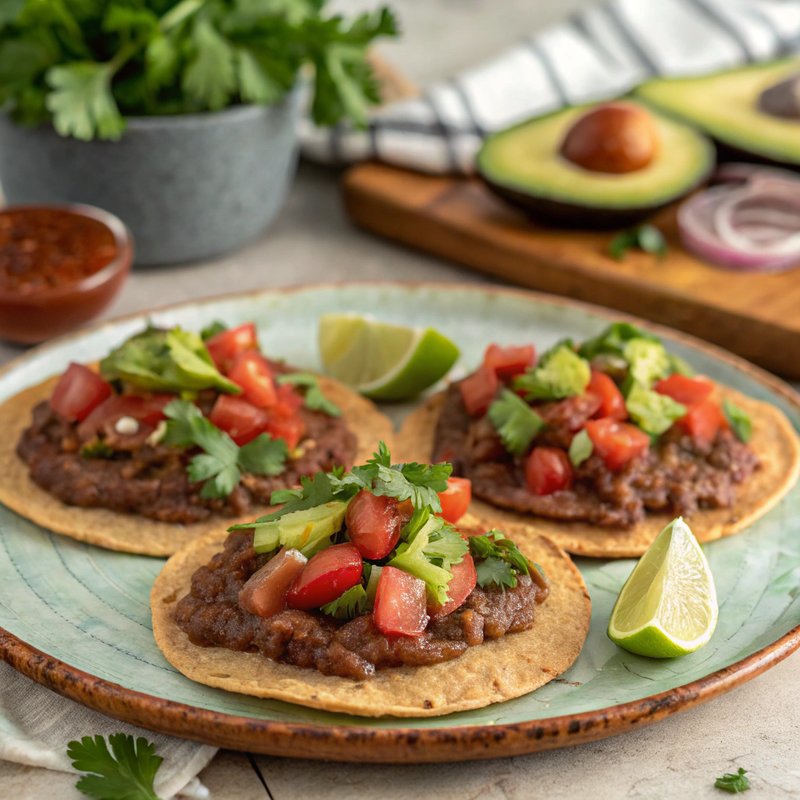Tostadas de Frijoles