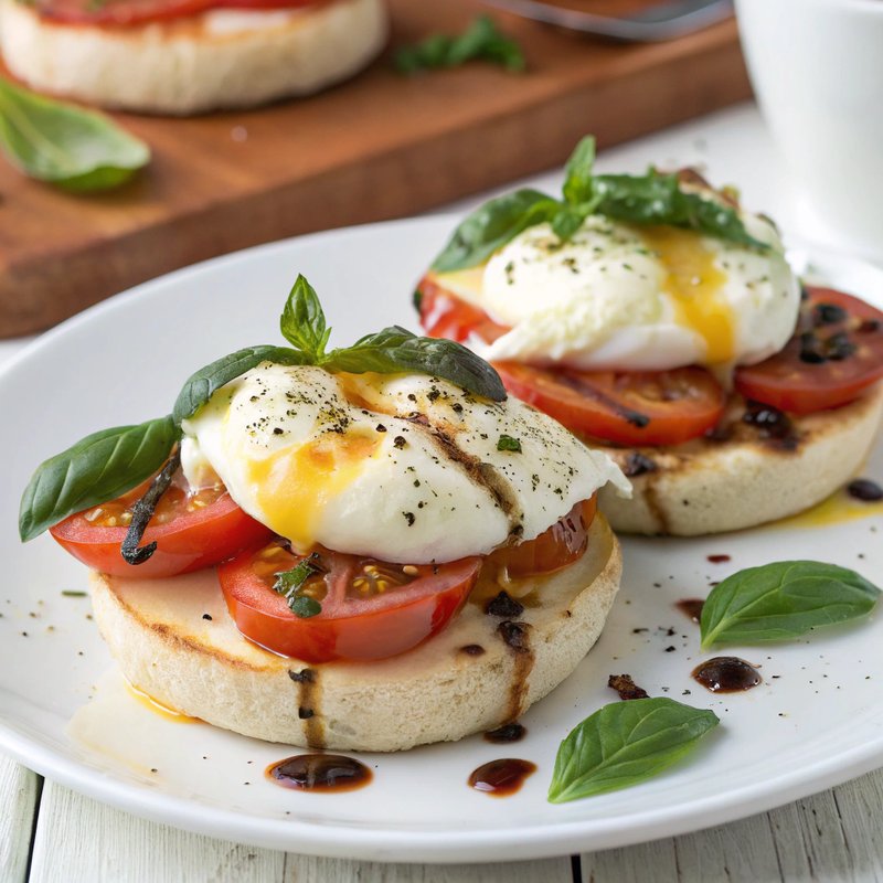 Caprese Eggs Benedict