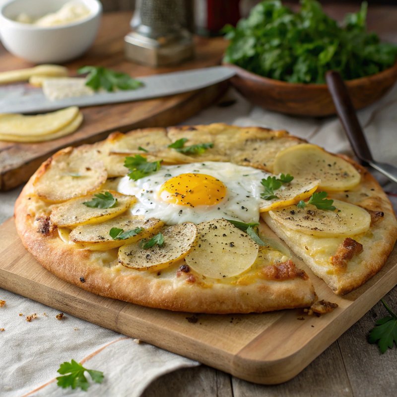 Smoked Gouda and Potato Breakfast Pizza