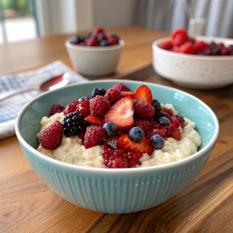 Vispipuuro (Finnish Whipped Berry Porridge)