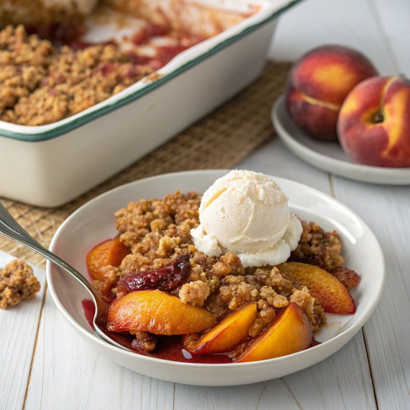 Peach and Plum Crisp