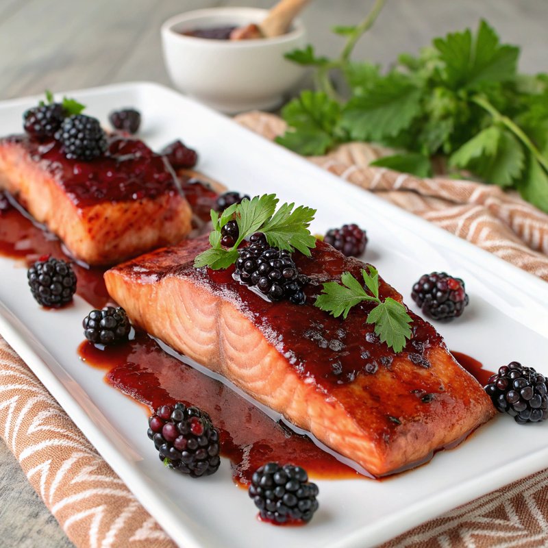 Blackberry Glazed Salmon