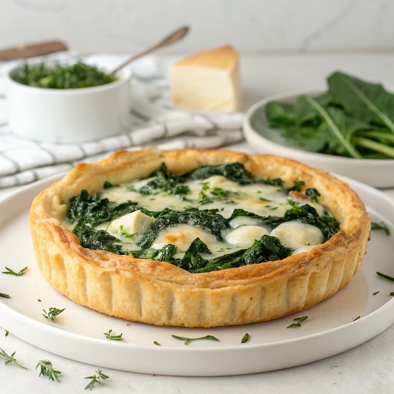 Savory Spinach and Gruyere Tart