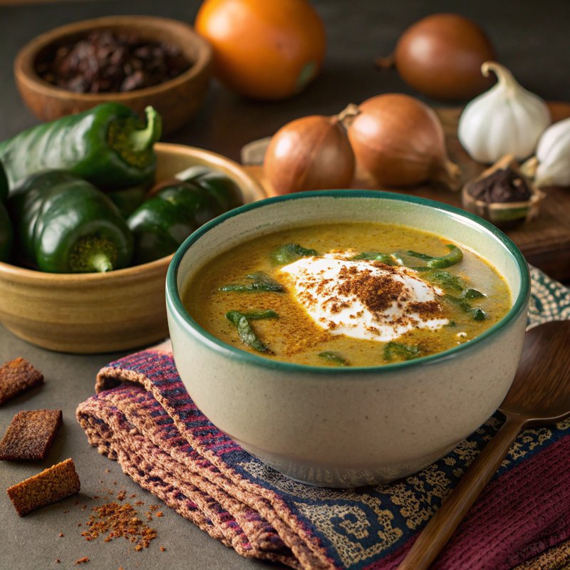 Poblano Pepper Cappuccino