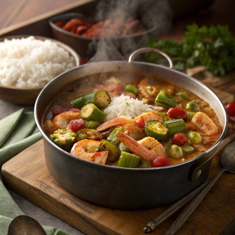 Hearty Okra Gumbo