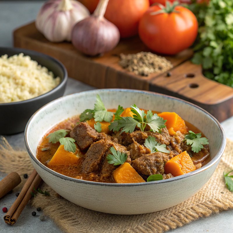 Tunisian Lamb and Pumpkin Curry