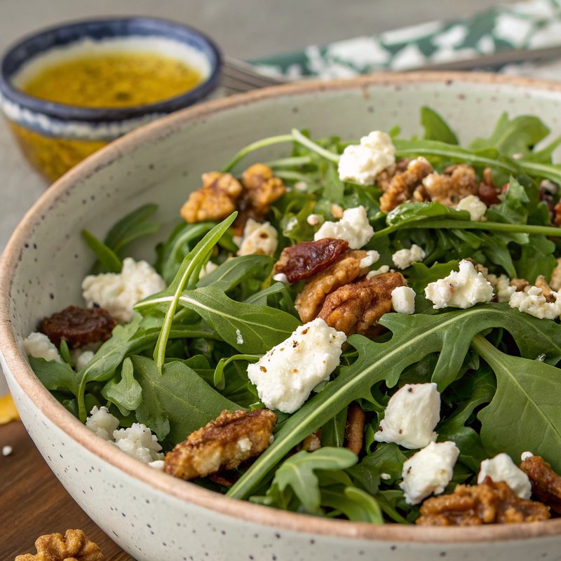 Arugula Salad with Feta and Walnuts
