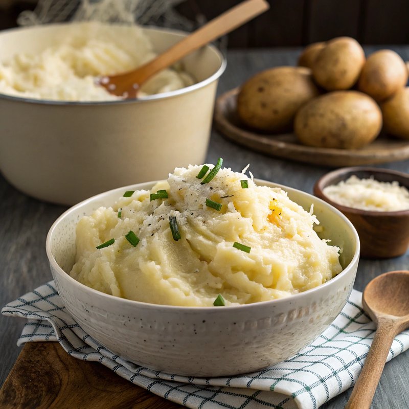 Parmesan Garlic Mashed Potatoes