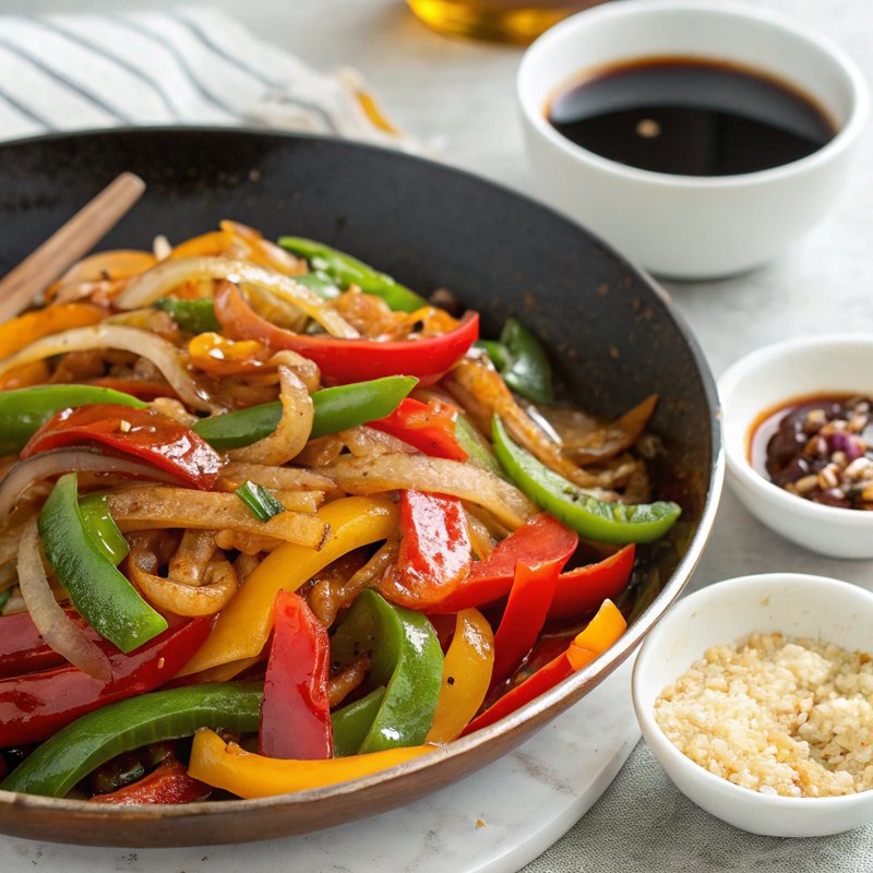 Pepper and Onion Stir Fry