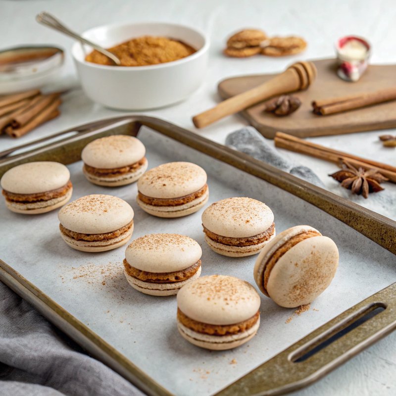 Gingerbread Macarons