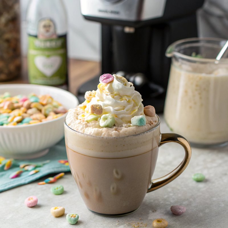 Magically Delightful Lucky Charms Latte