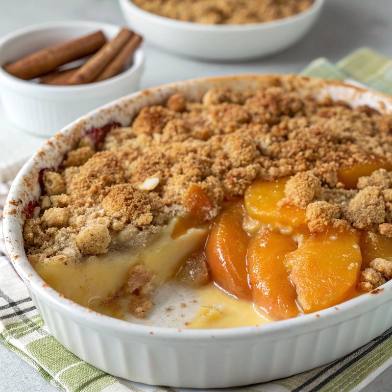 Apricot Crumble Custard