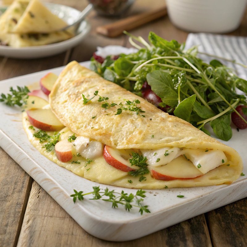 Brie and Apple Omelette