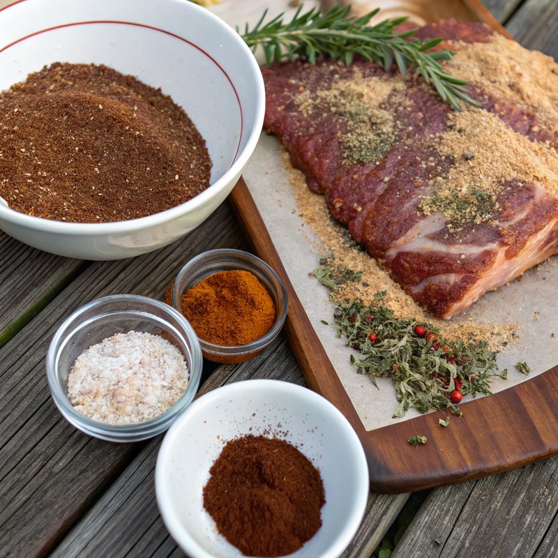 Savory Dry Brine for Smoked Pork Shoulder