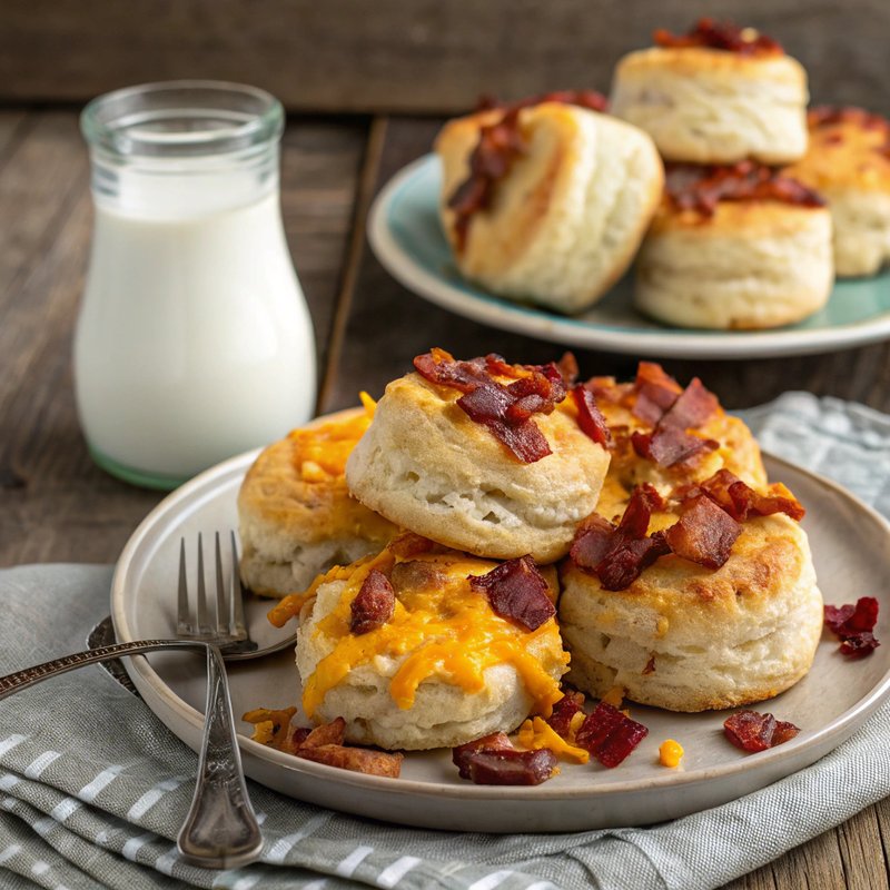 Savory Bacon and Cheese Biscuits