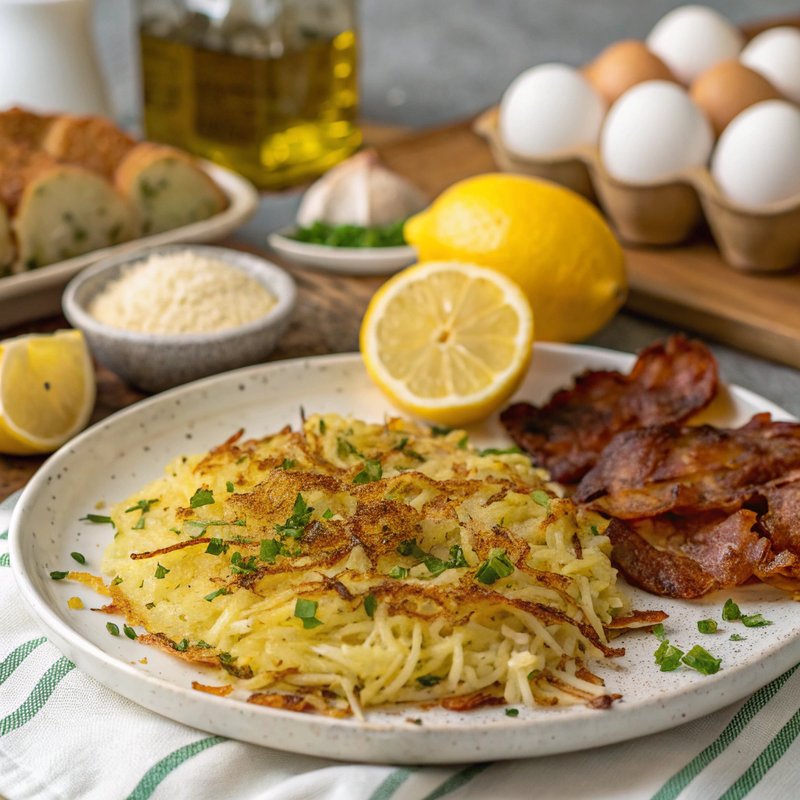 Lemon Garlic Hashbrowns