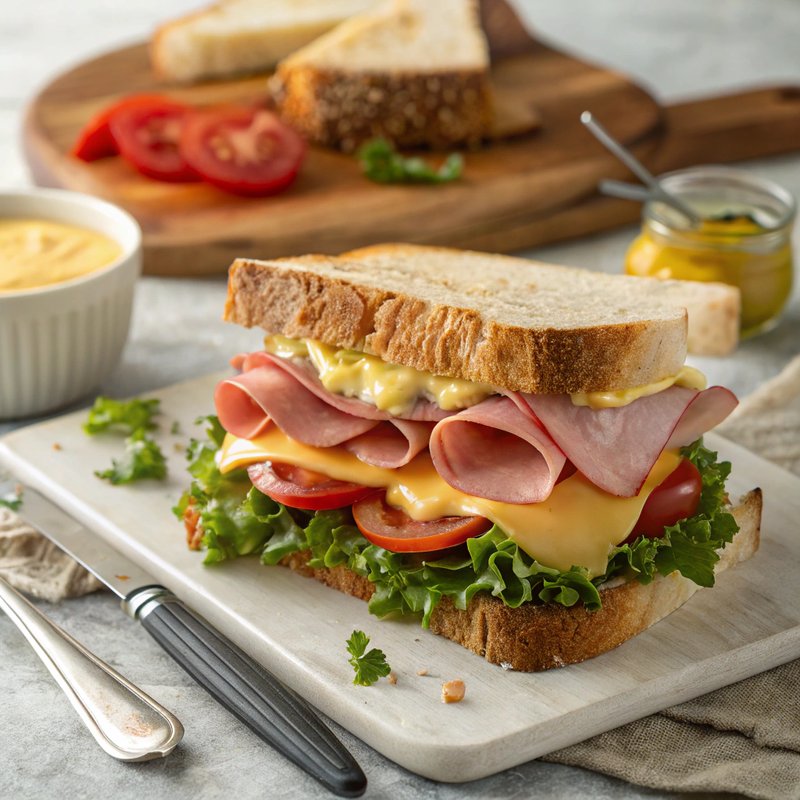 Black Forest Ham and Cheese Sandwich