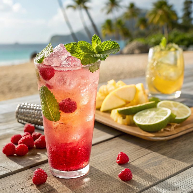 Raspberry Pineapple Sparkler