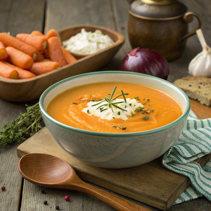 Creamy Carrot and Cream Cheese Soup