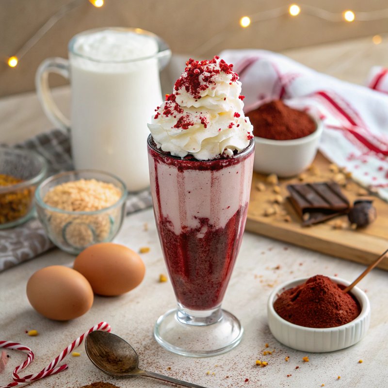 Decadent Red Velvet Milkshake