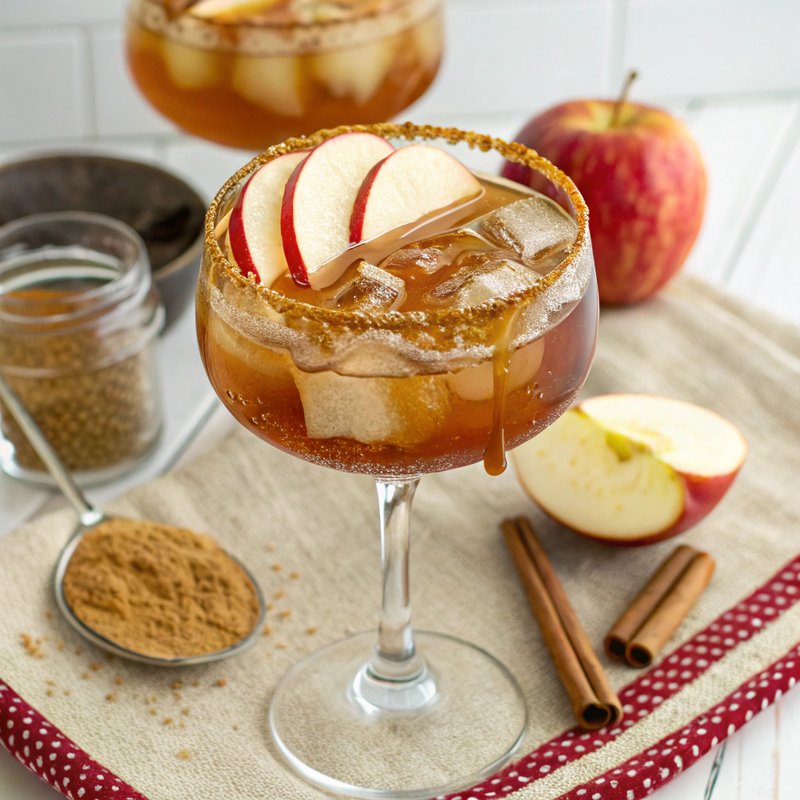 Caramel Apple Whiskey Cocktail