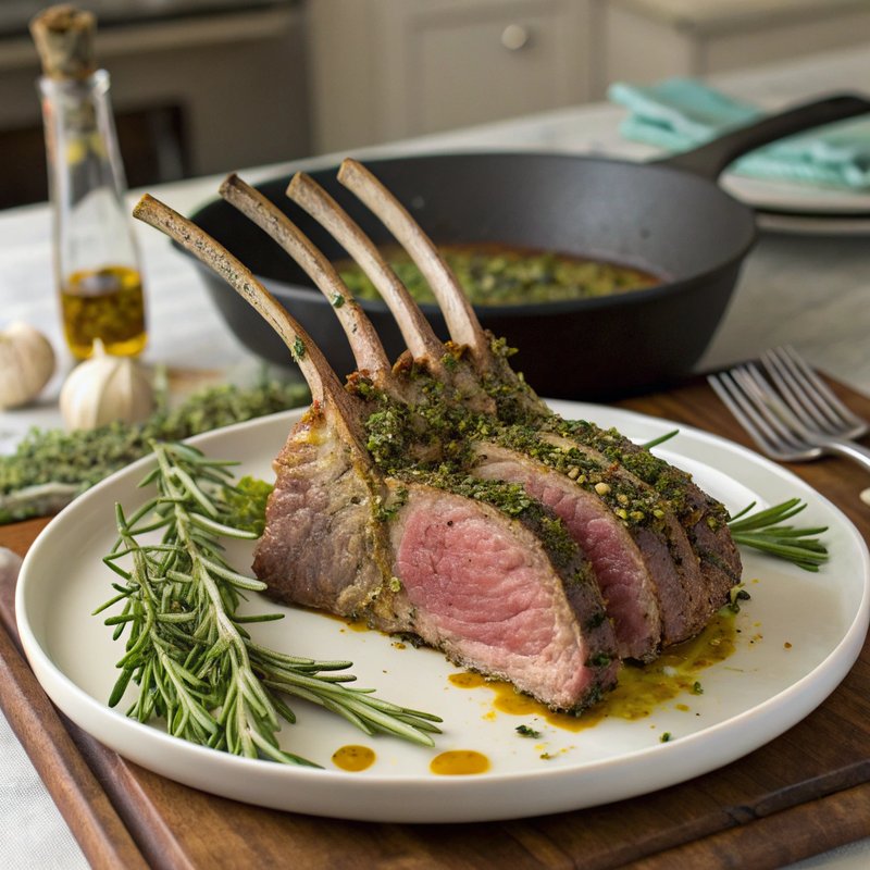 Herb-Crusted Rack of Moose