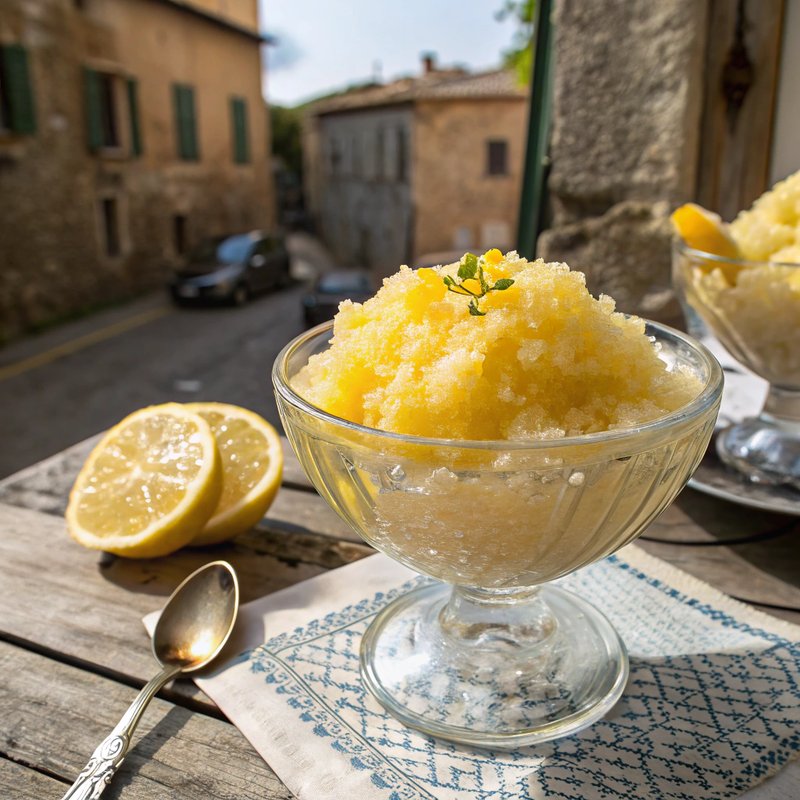 Refreshing Lemon Granita