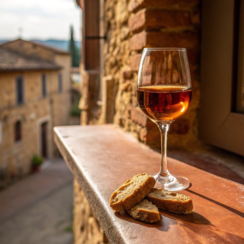 Vin Santo - Tuscany's traditional 'holy wine,' made from Trebbiano and Malvasia grapes dried on straw mats for months before a long, slow fermentation in small se
