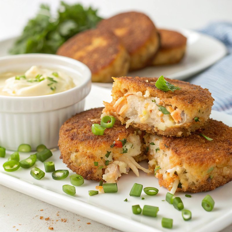 Crispy Crab and Sweet Potato Cakes