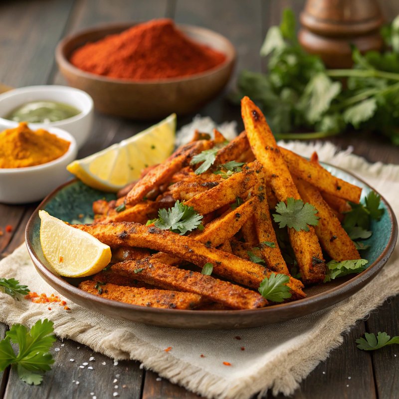 Crispy Masala Tikki Fries