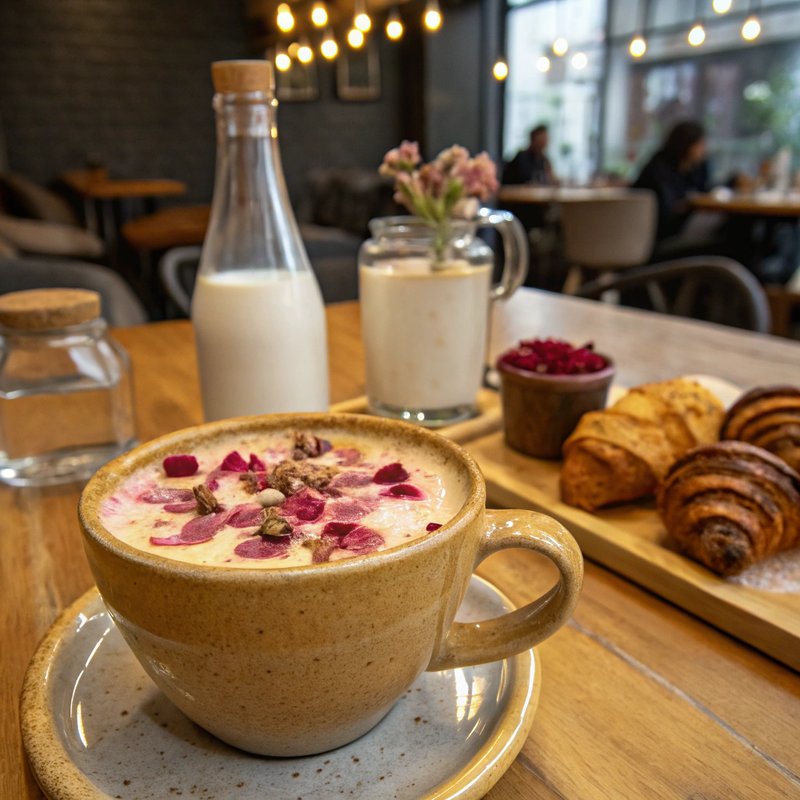 Tunisian Rose Latte
