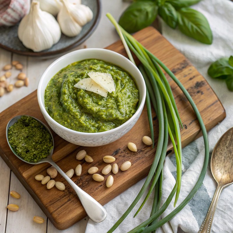 Garlic Scape Pesto