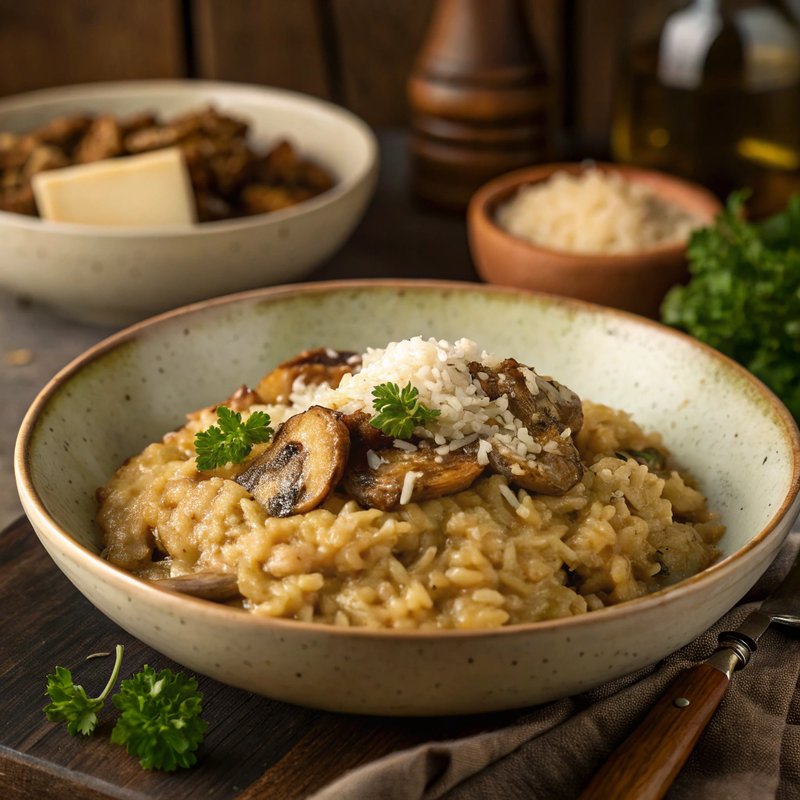 Creamy Porcini Mushroom Risotto
