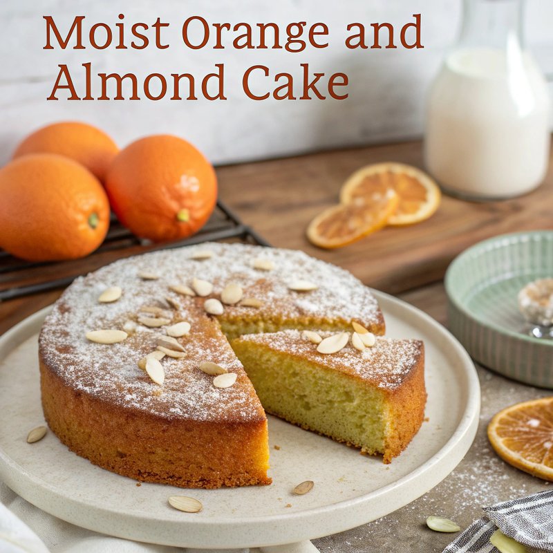 Moist Orange and Almond Cake
