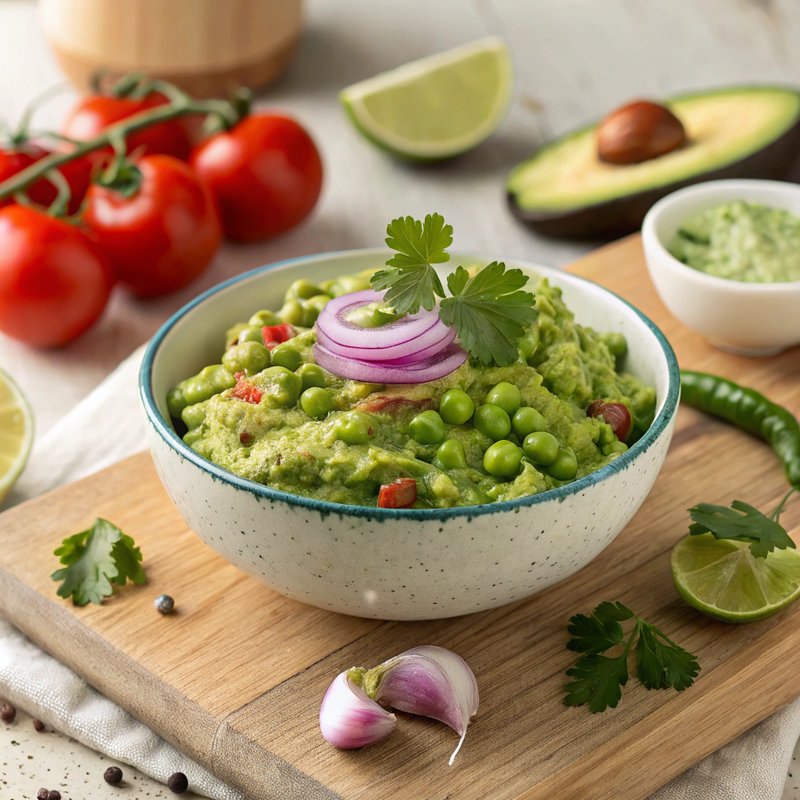 Pea Guacamole with a Twist