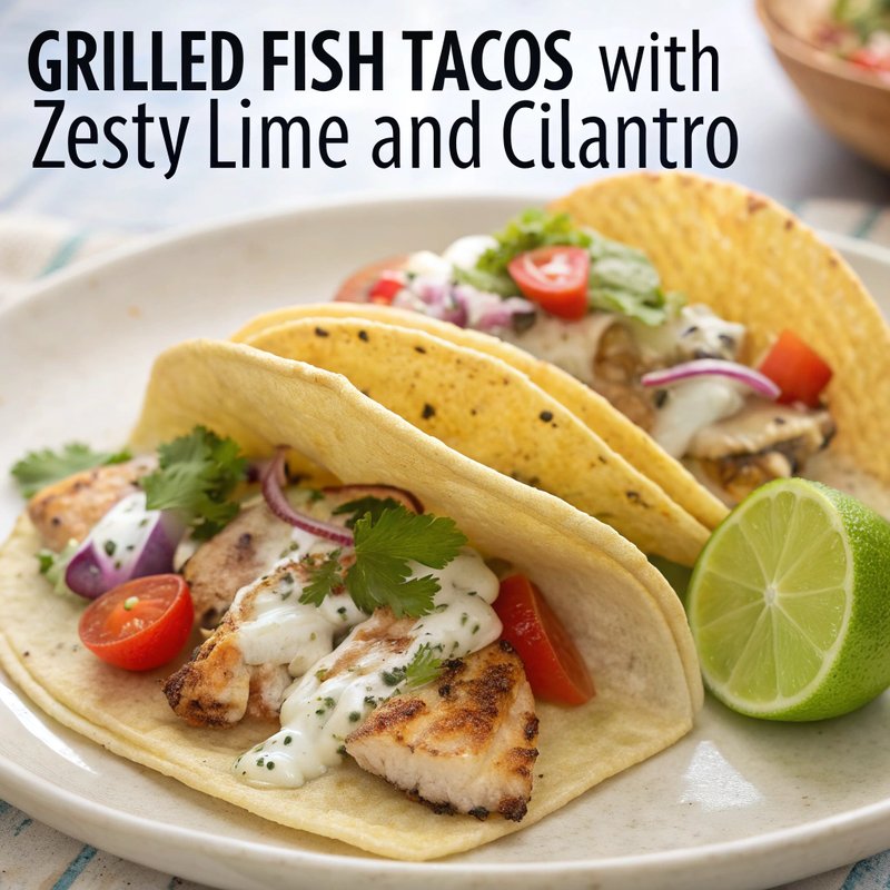 Grilled Fish Tacos with Zesty Lime and Cilantro
