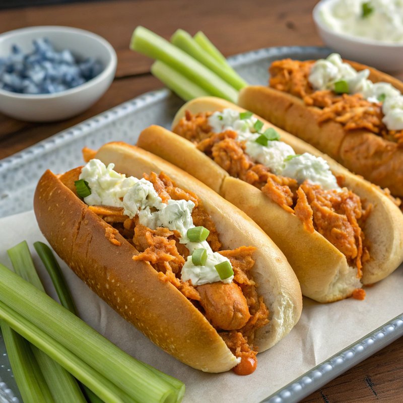Buffalo Chicken Hot Dog