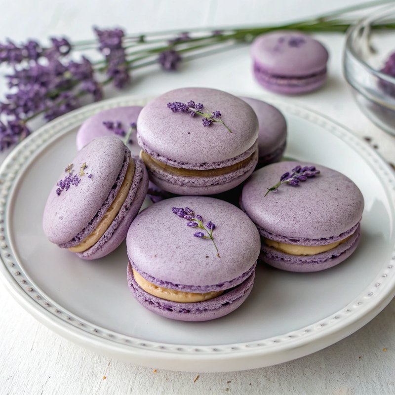 Lavender and Honey Macarons