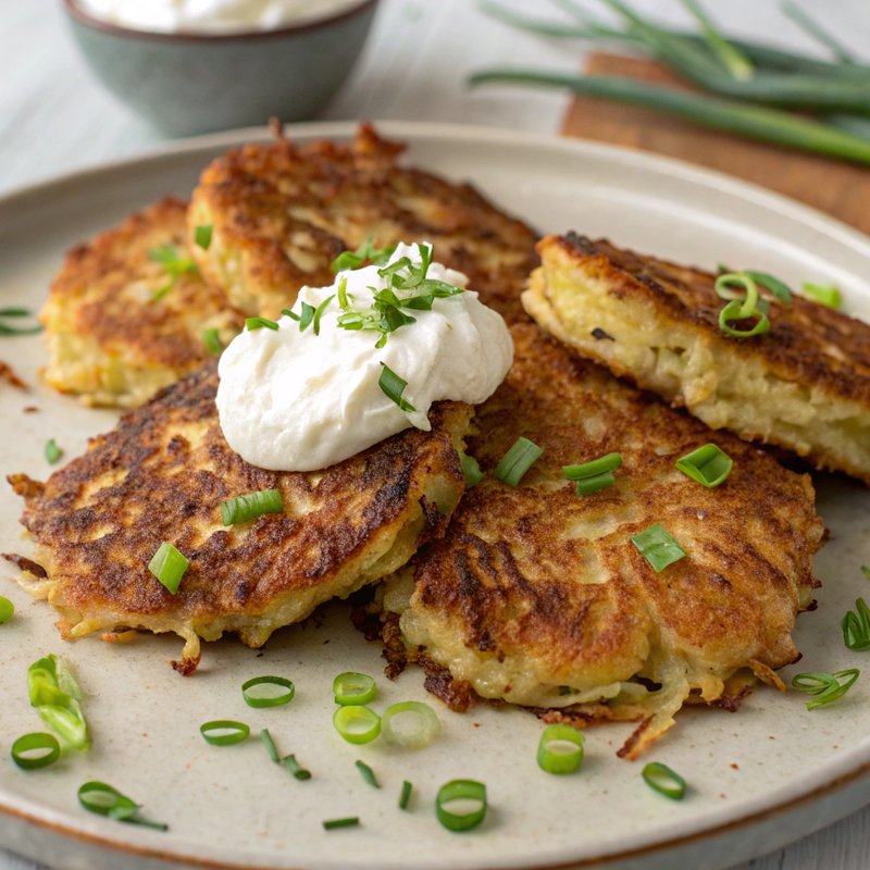 Crispy Cabbage and Potato Pancakes