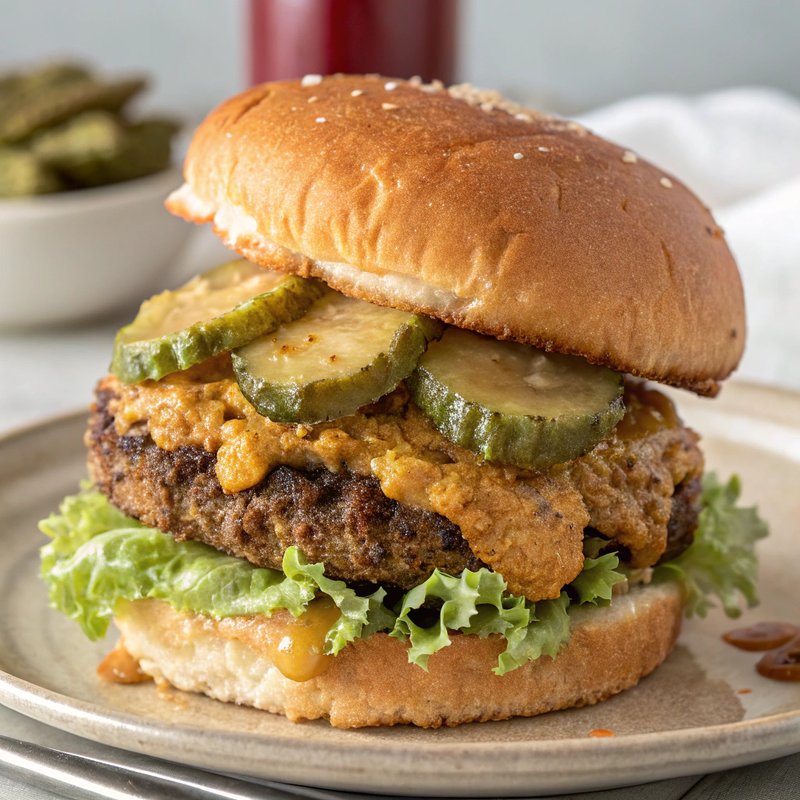 Fried Pickle Burger