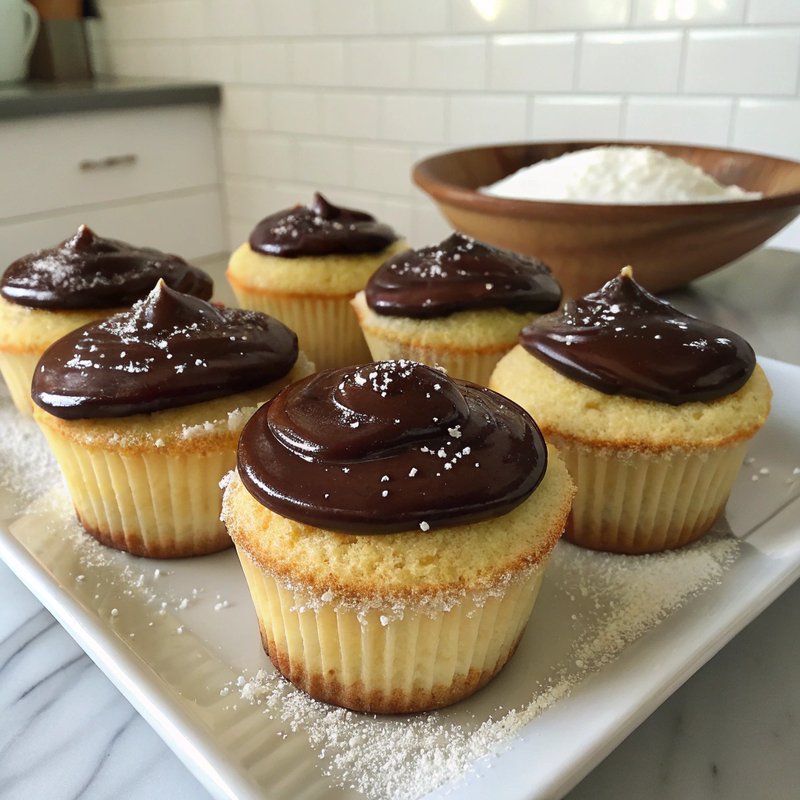 Boston Cream Pie Cupcakes