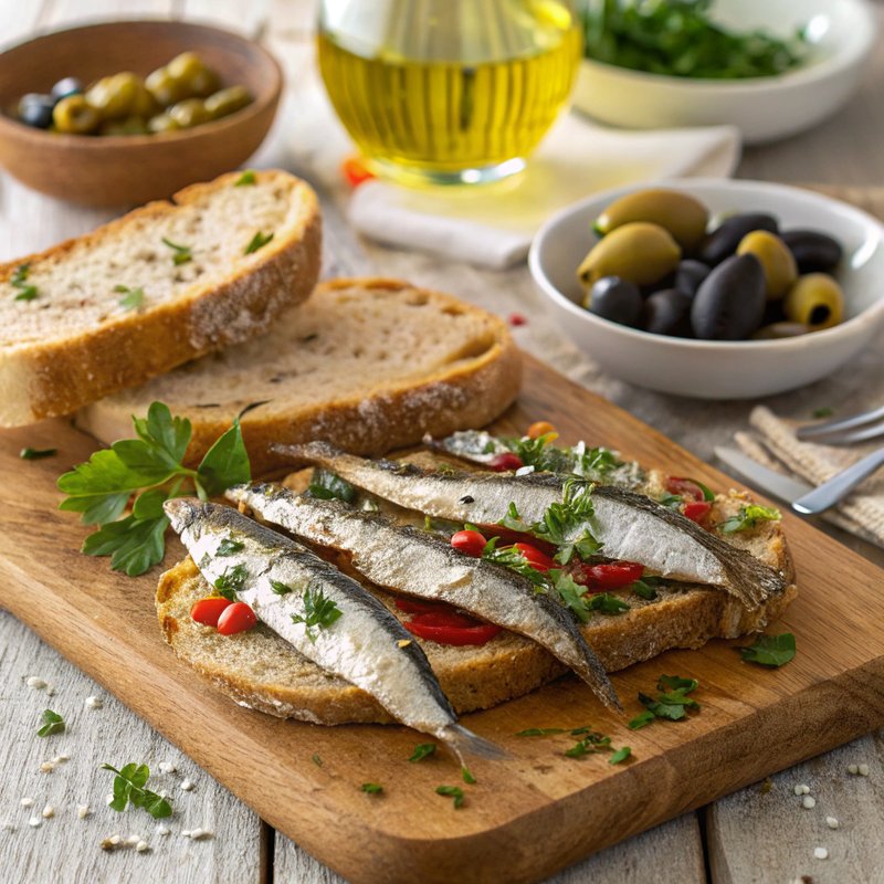 Mediterranean Marinated Anchovies