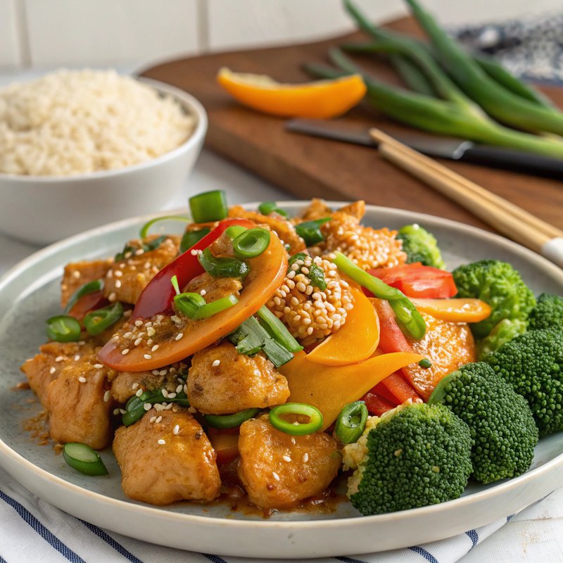 Orange and Sesame Chicken Stir Fry