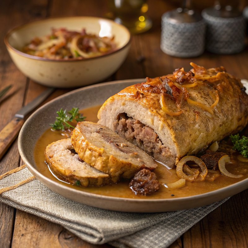 Forloren Hare (Danish Stuffed Meatloaf)