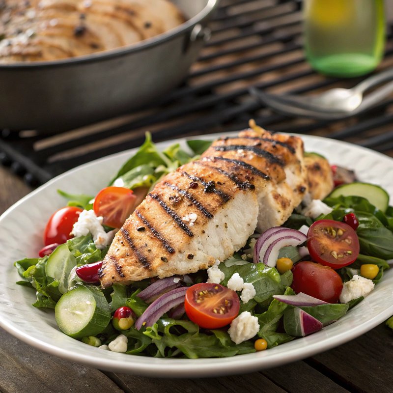 Grilled Chicken with Fresh Garden Salad