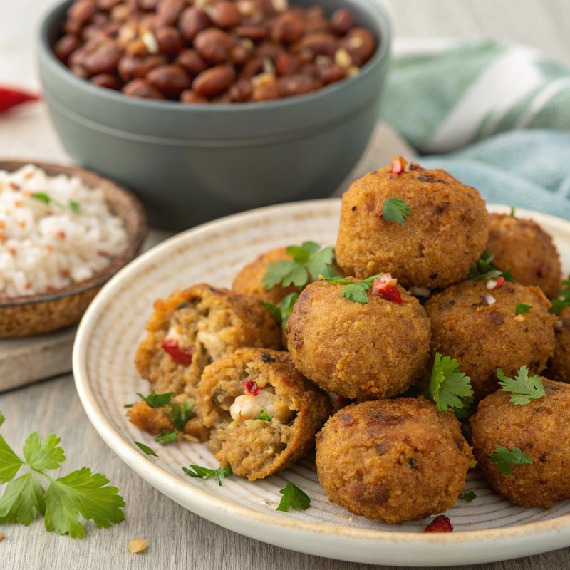Pinto Bean and Rice Fritters