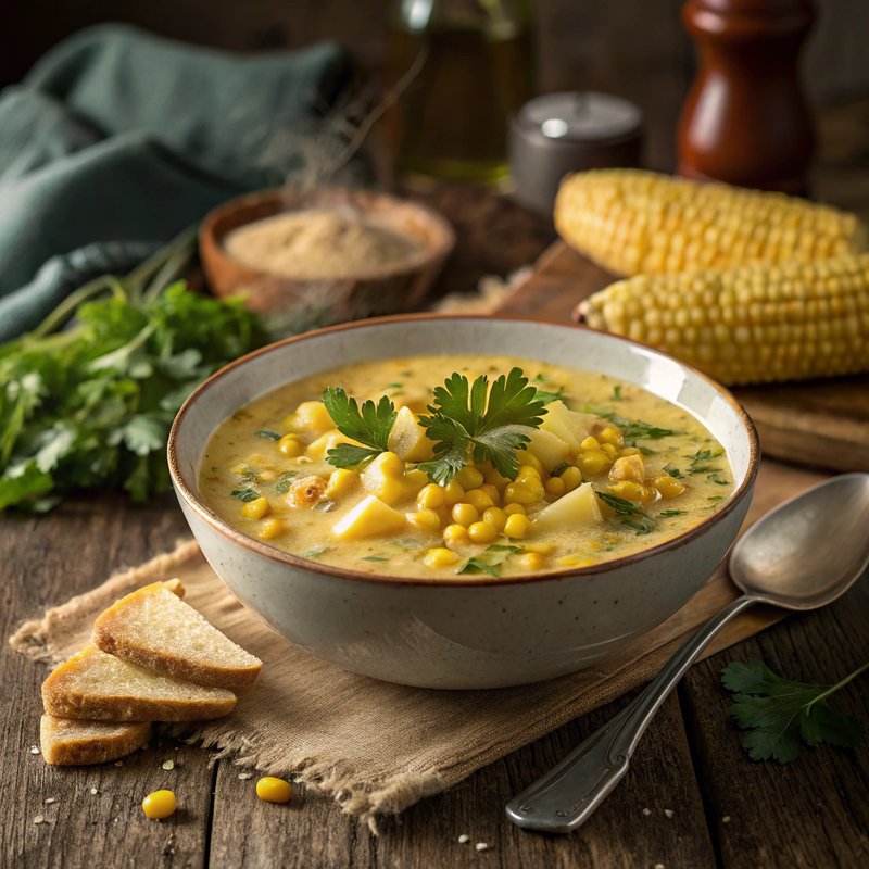 Creamy Vegan Corn Chowder
